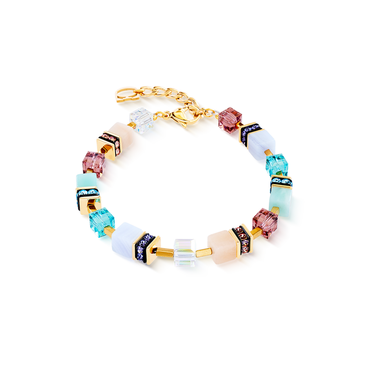 Coeur de Lion GeoCube bracelet in soft pastel multicolours - Carathea & Jools