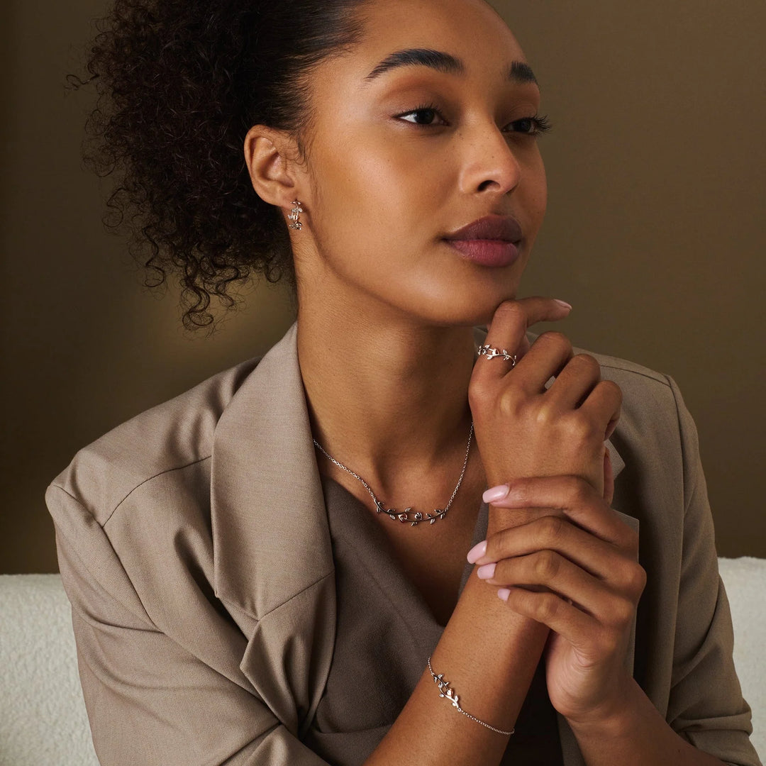 Clogau® Tree of Life® Sterling Silver Vine Half Hoop Earrings