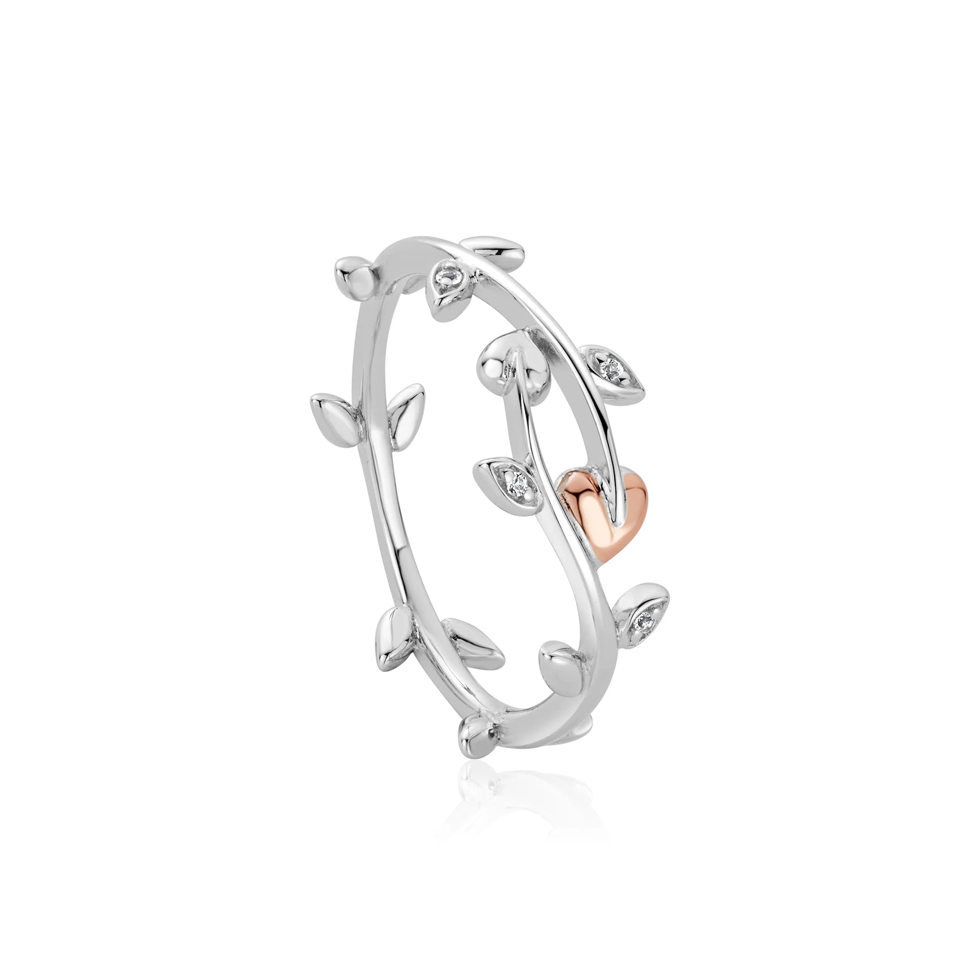 Clogau® Tree of Life® Sterling Silver Vine Ring with Topaz