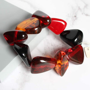 Black, Brown and Red Jackie Brazil bracelet - Carathea jewellers