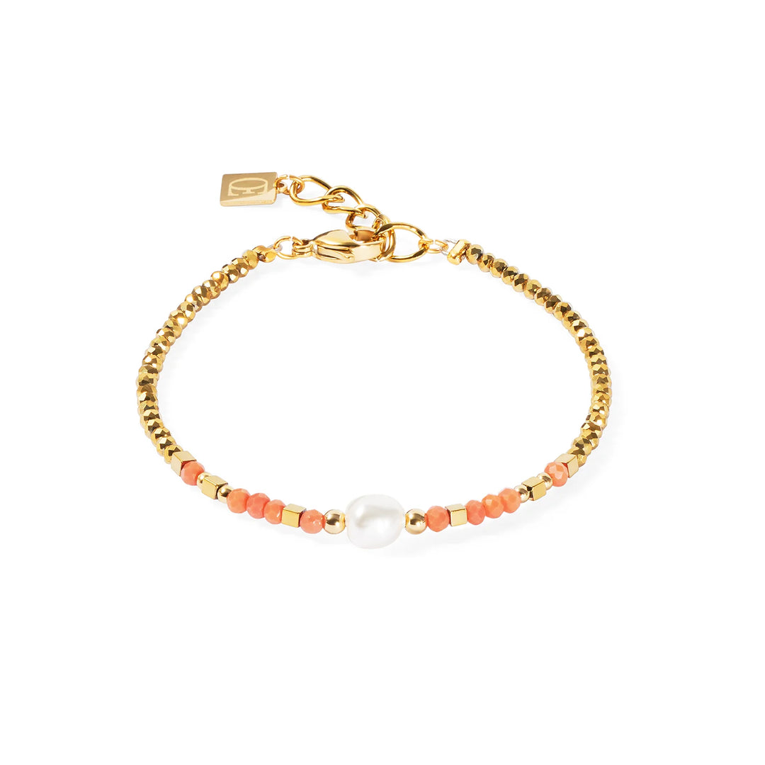 coeur de lion coral and pearl bracelet - Carathea jewellers