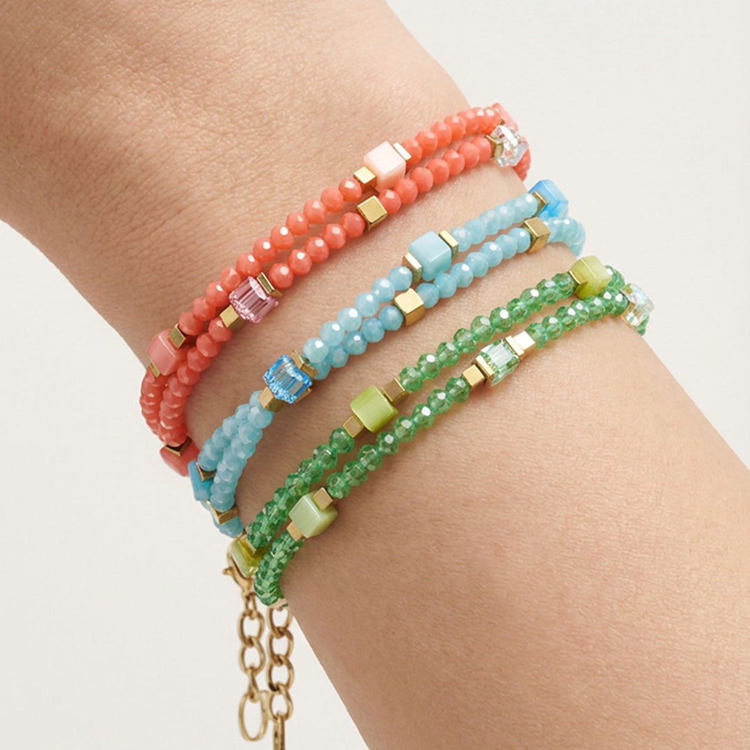 Coeur de Lion Beaded Flex bracelet in various colours (can be worn as a necklace) - Carathea & Jools