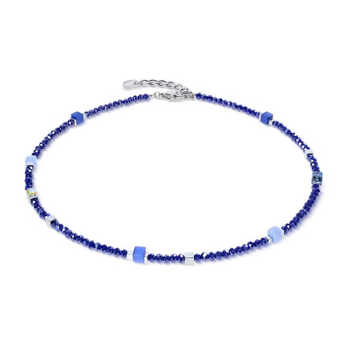 Coeur de Lion Beaded Flex bracelet in blue colours (can be worn as a necklace) - Carathea & Jools