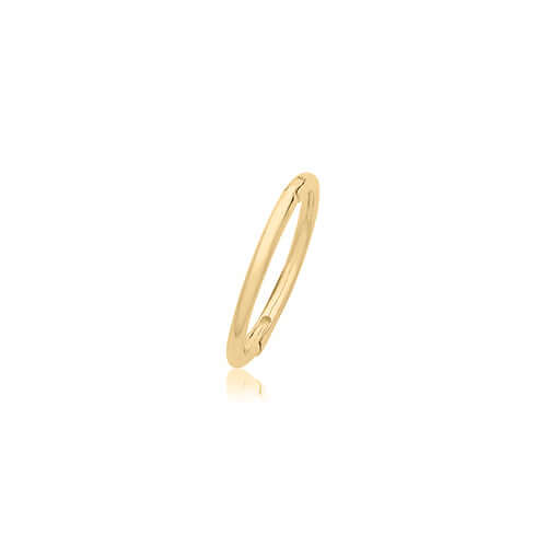 9ct gold 10mm clicker earring single - Carathea jewellers