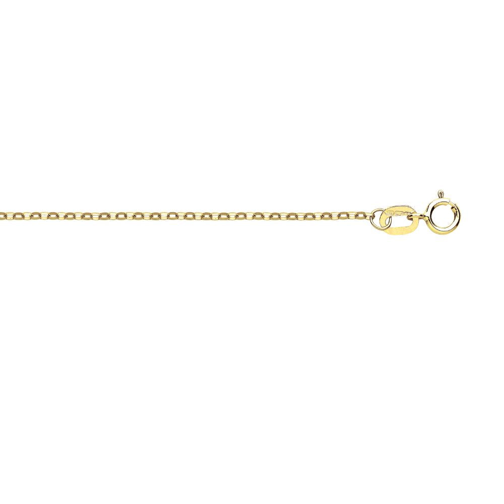 gold trace chain with bolt ring fastener - Carathea & Jools