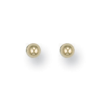 9ct yellow gold 3 mm ball stud earrings - Carathea & Jools
