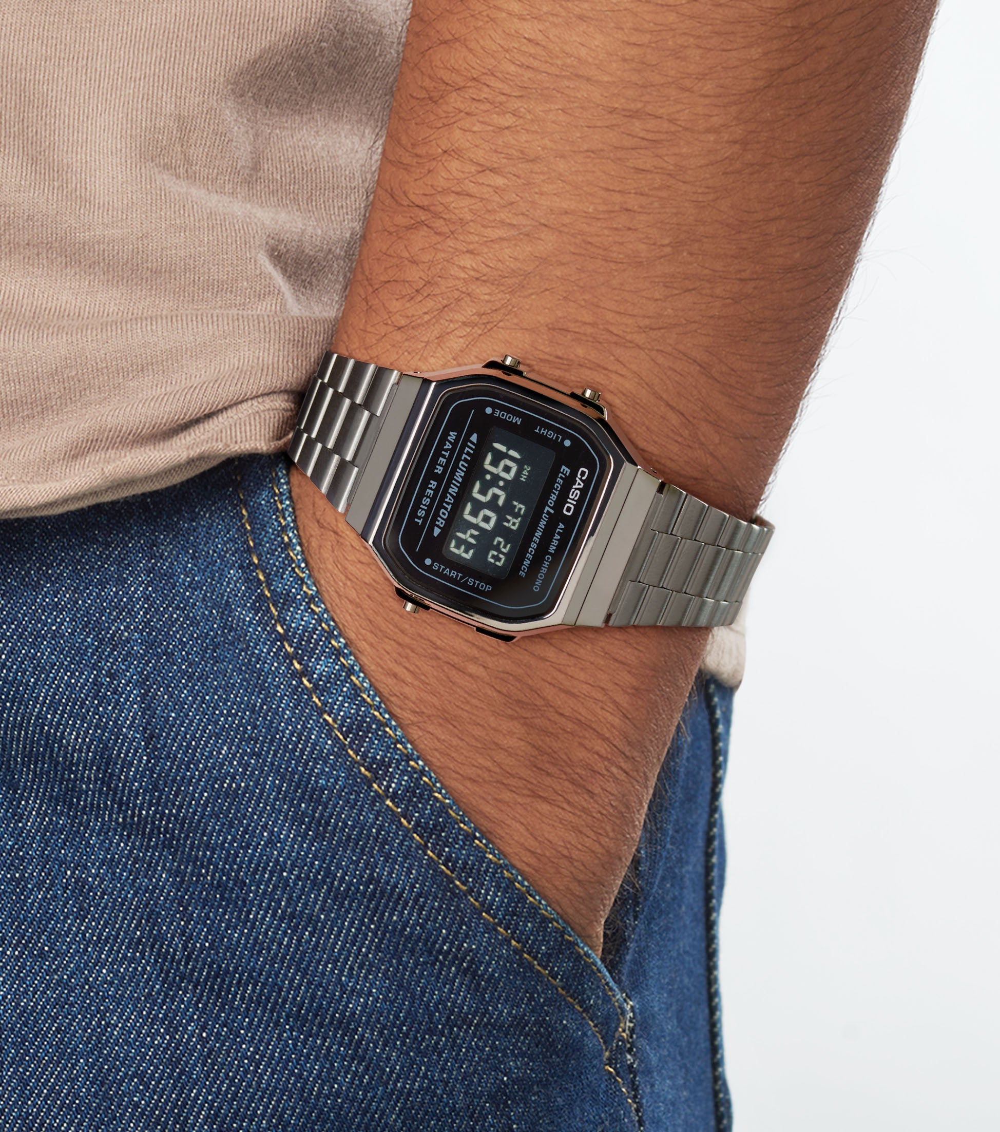 Casio Retro Grey Digital Watch - Carathea jewellers