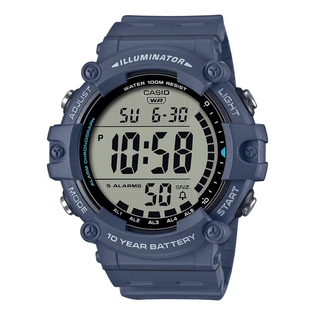 Casio men's dual time, water resistant watch with back light - Carathea & Jools
