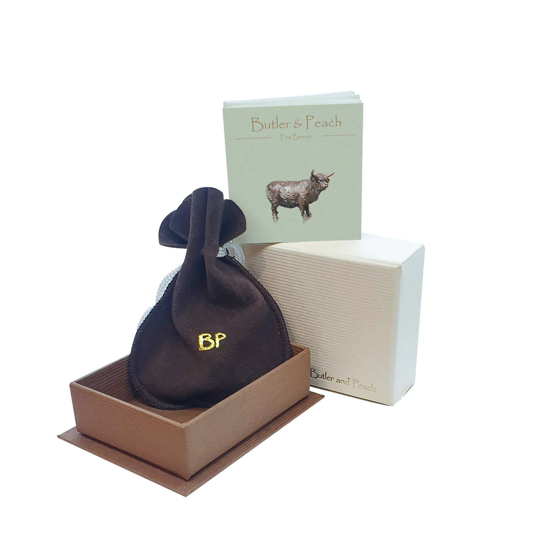 solid bronze sitting fox sculpture - Carathea jewellers