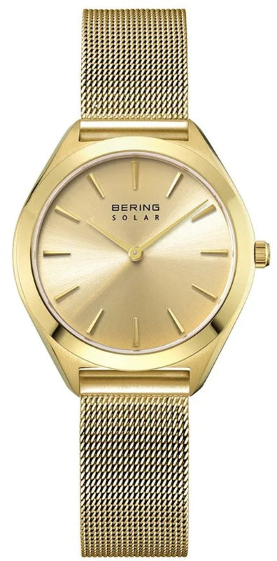 Ladies Bering solar watch in gold - Carathea jewellers