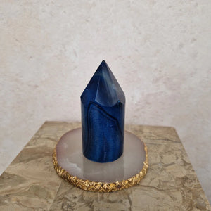 Blue Agate Cylinder Prism