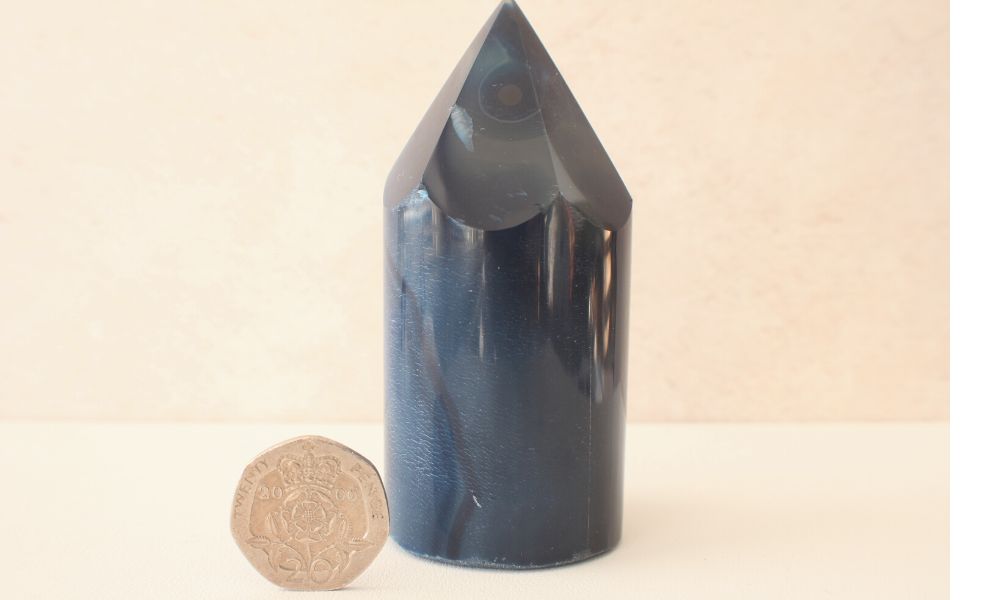 Blue Agate Cylinder Prism