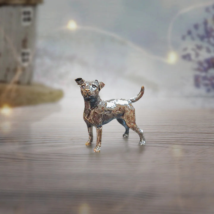 Solid Bronze Jack Russell Sculpture