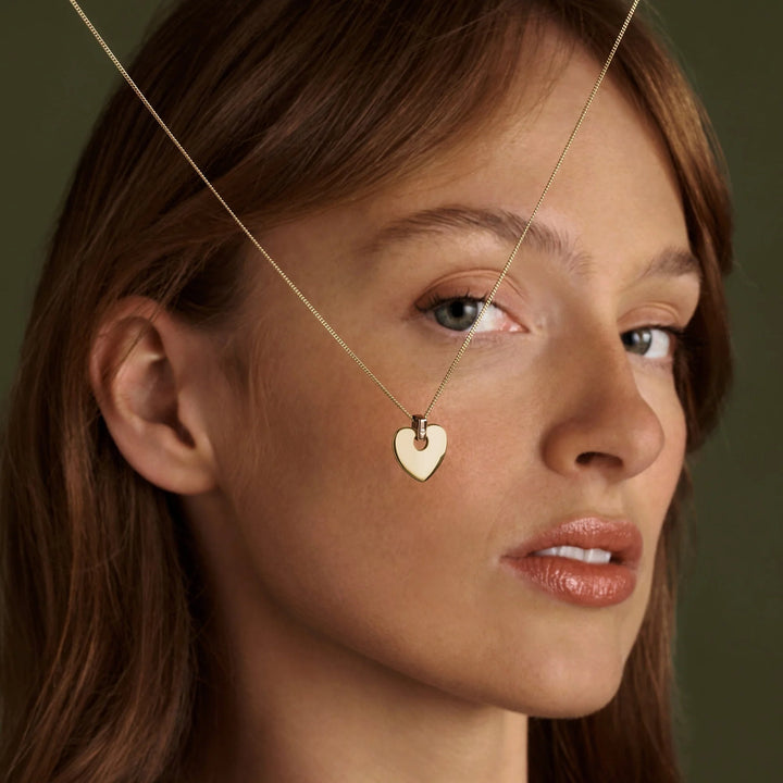 Cariad® 9ct Solid Gold Pendant with Diamond