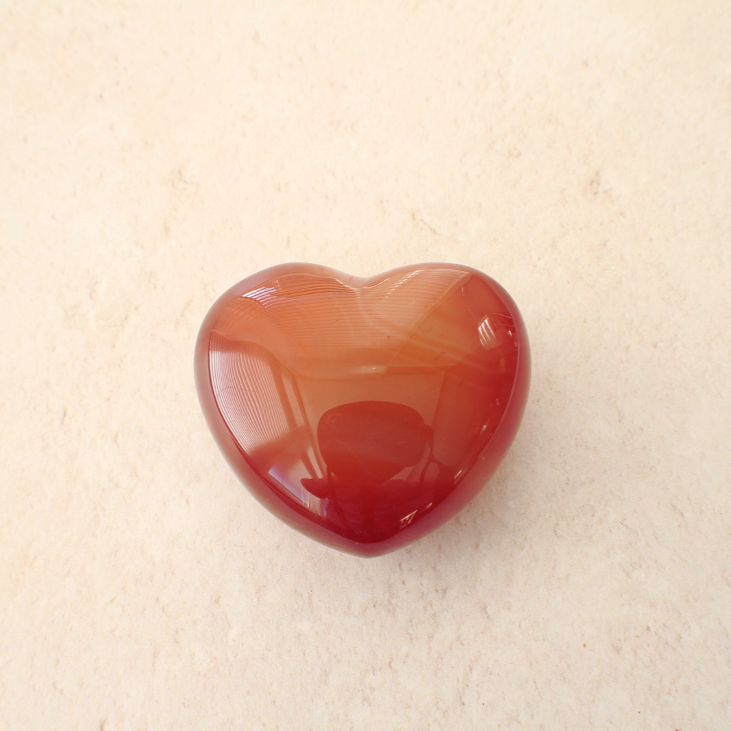 Carnelian Heart Crystal - Carathea