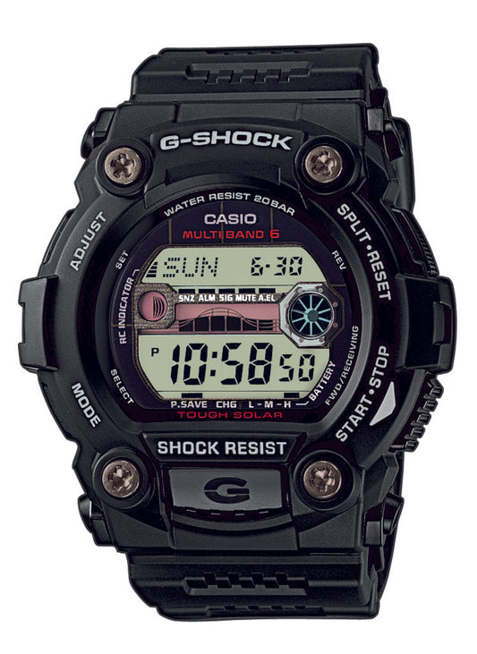 Casio Men's G-Shock Solar Watch with Radio Control & Moonphase