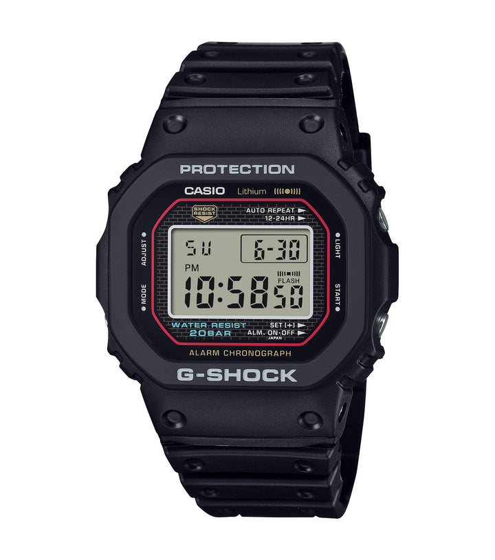 Casio G-Shock in Black with Red DW-5000R-1AER