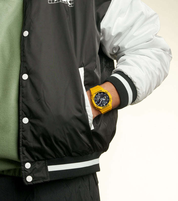 Casio yellow G-Shock watch with solar and bluetooth connectivity - Carathea & Jools