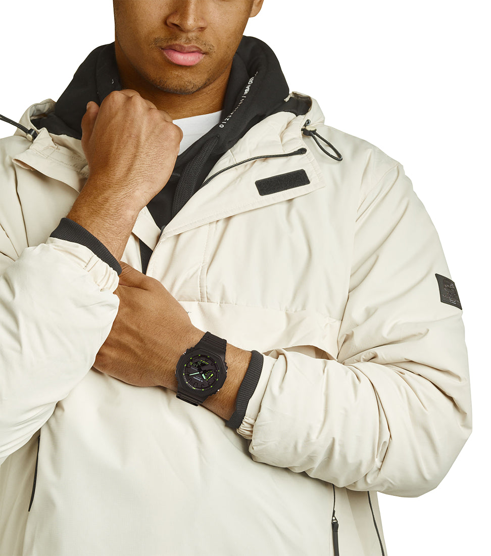 Casio G-Shock matte black and neon green watch - Carathea & Jools