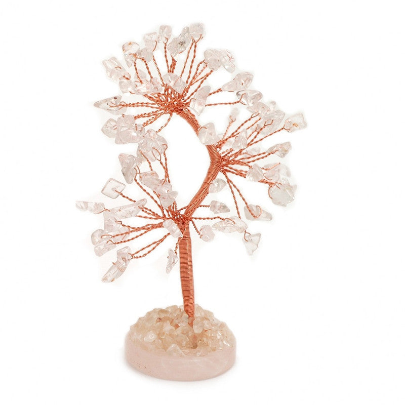 Clear Quartz Crystal Tree With Round Base