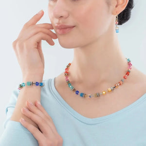 Coeur de Lion Multicolour Classic Geocube® necklace - Carathea jewellery