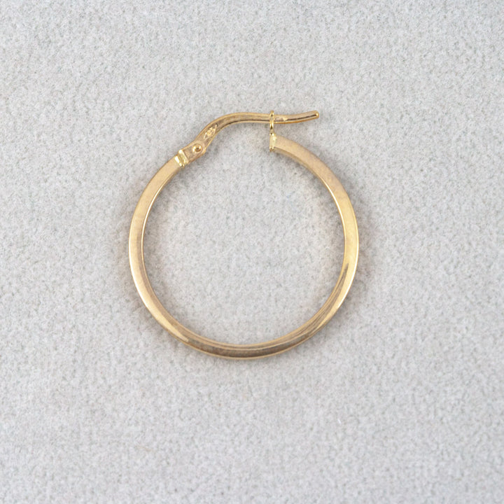 9ct Gold Ladies Hoop Earrings 20 mm