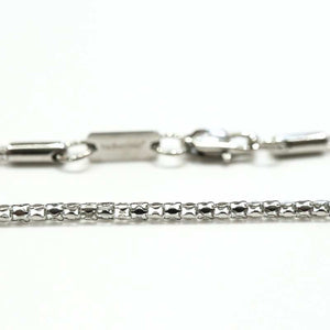 Men's stainless steel popcorn chain link necklace - Carathea Jewellers