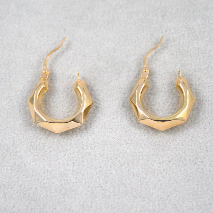 9ct Gold Creole Earrings 16mm (Pair)