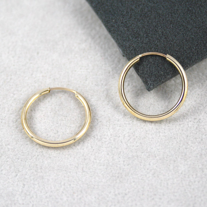 9ct Yellow Gold 14 mm Sleepers Tube Fitting