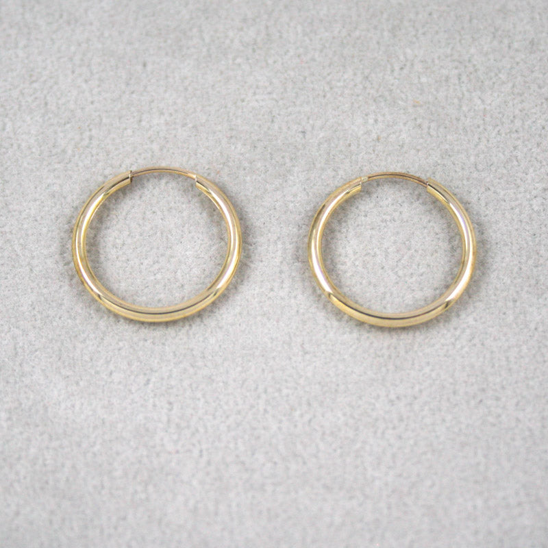 9ct Yellow Gold 14 mm Sleepers Tube Fitting