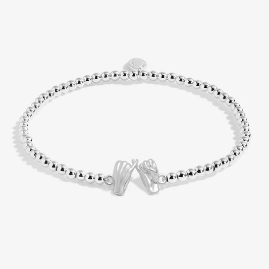 Silver plated beaded bracelet - Carathea jewellers