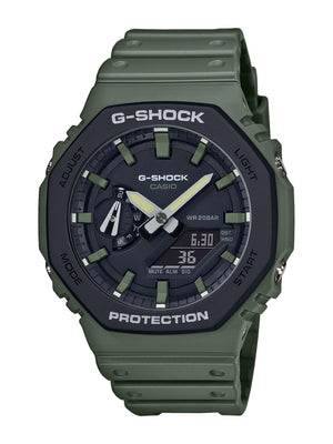 Casio G-Shock Black Khaki Green Watch GA-2110SU-3AER