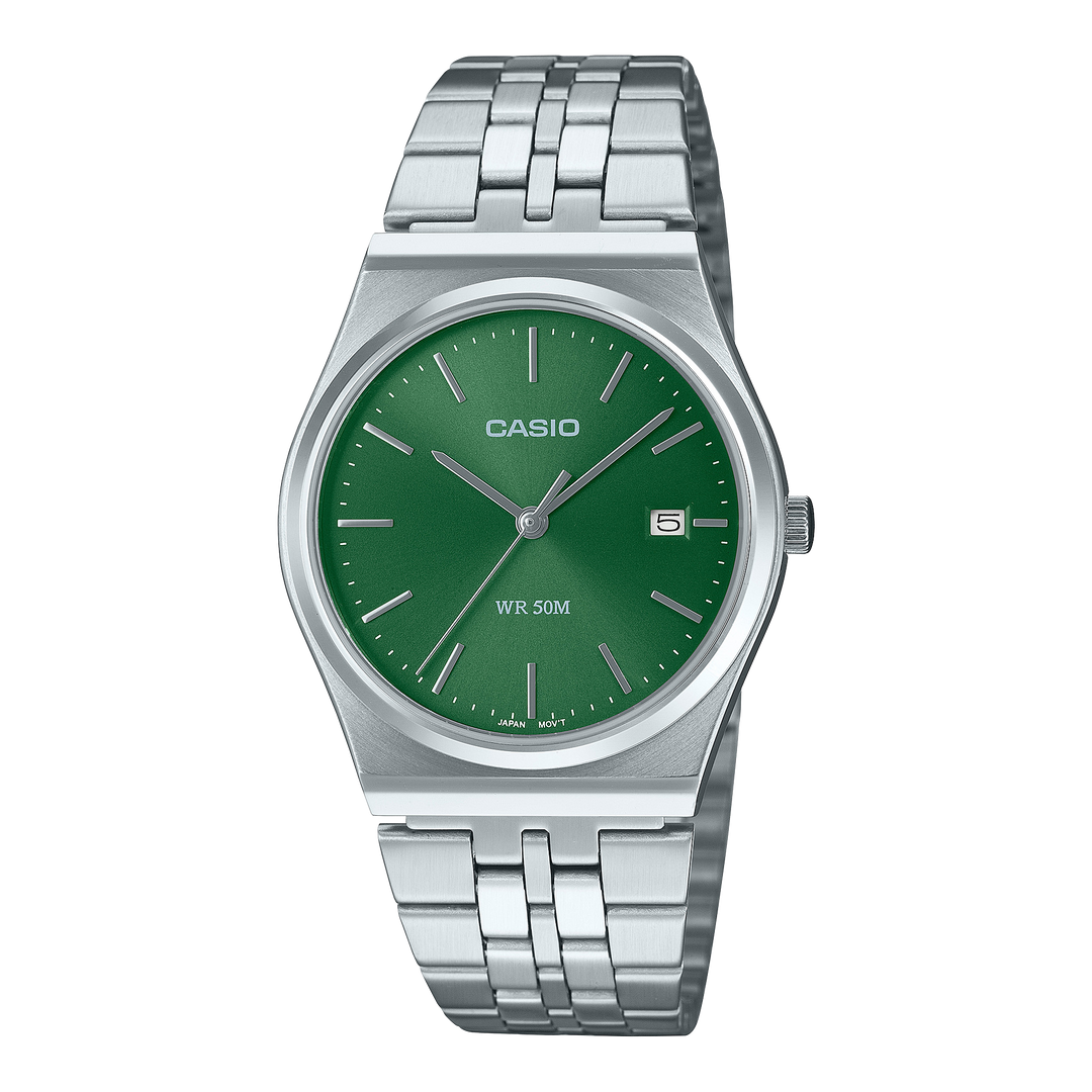 Casio men's watch with green dial - Carathea & Jools