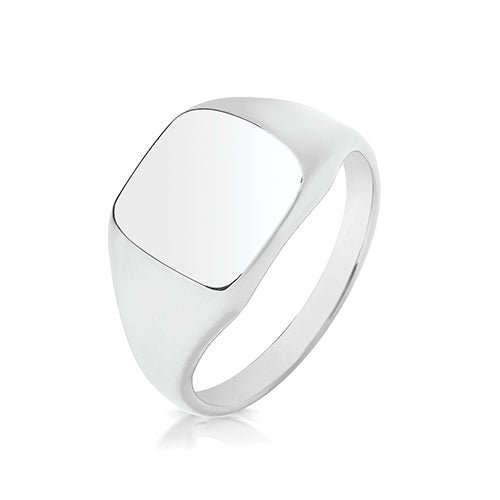 Men's Cushion Head Signet Ring