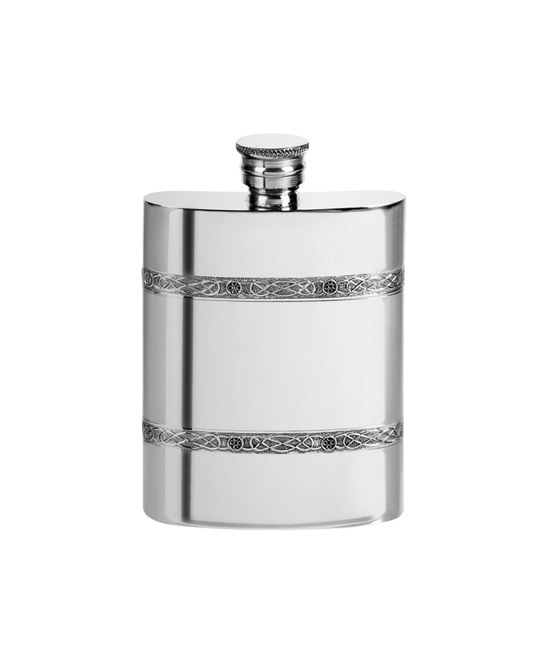4 oz Screw Top Flask with Celtic Band