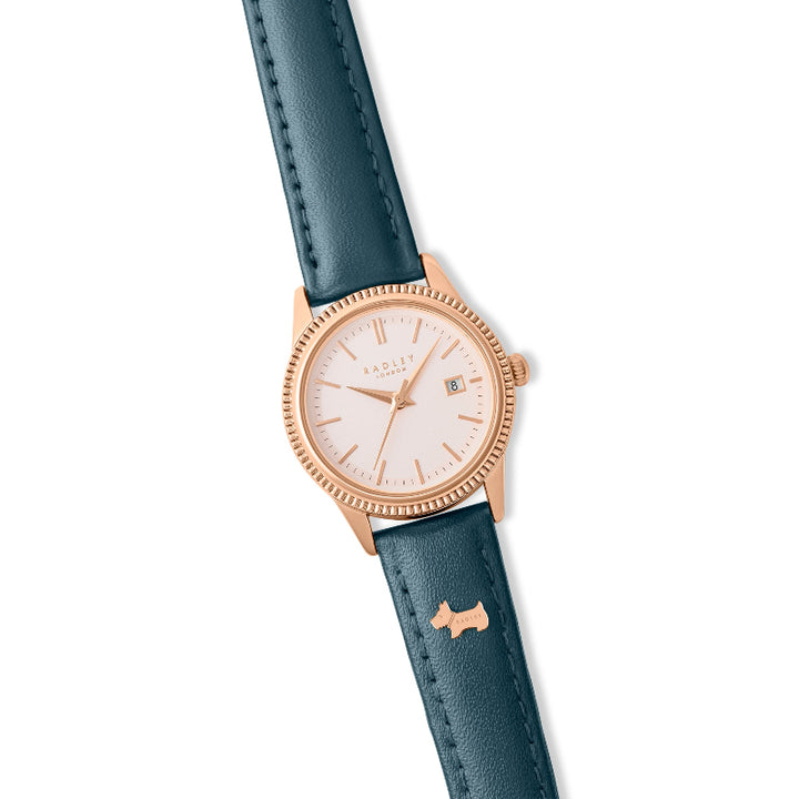 Blue/green and rose gold ladies Radley Watch - Carathea