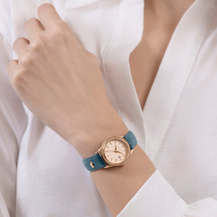 Blue/green and rose gold ladies Radley Watch - Carathea