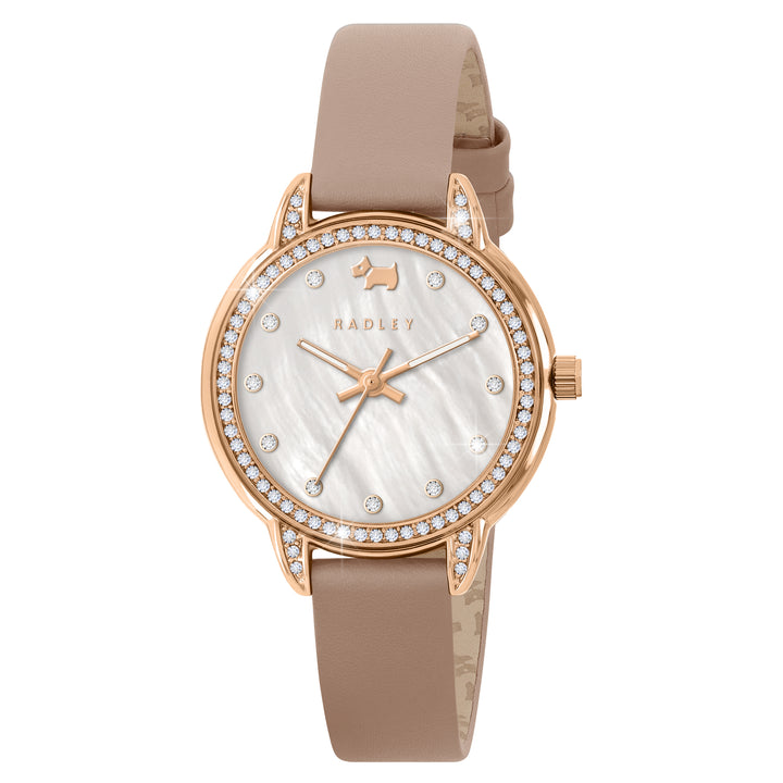 Radley Pale Pink Leather Strap Ladies Watch RY21818