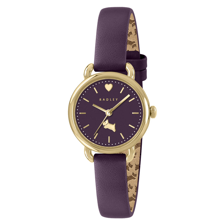 Radley Purple Leather Strap Ladies Watch RY21884A