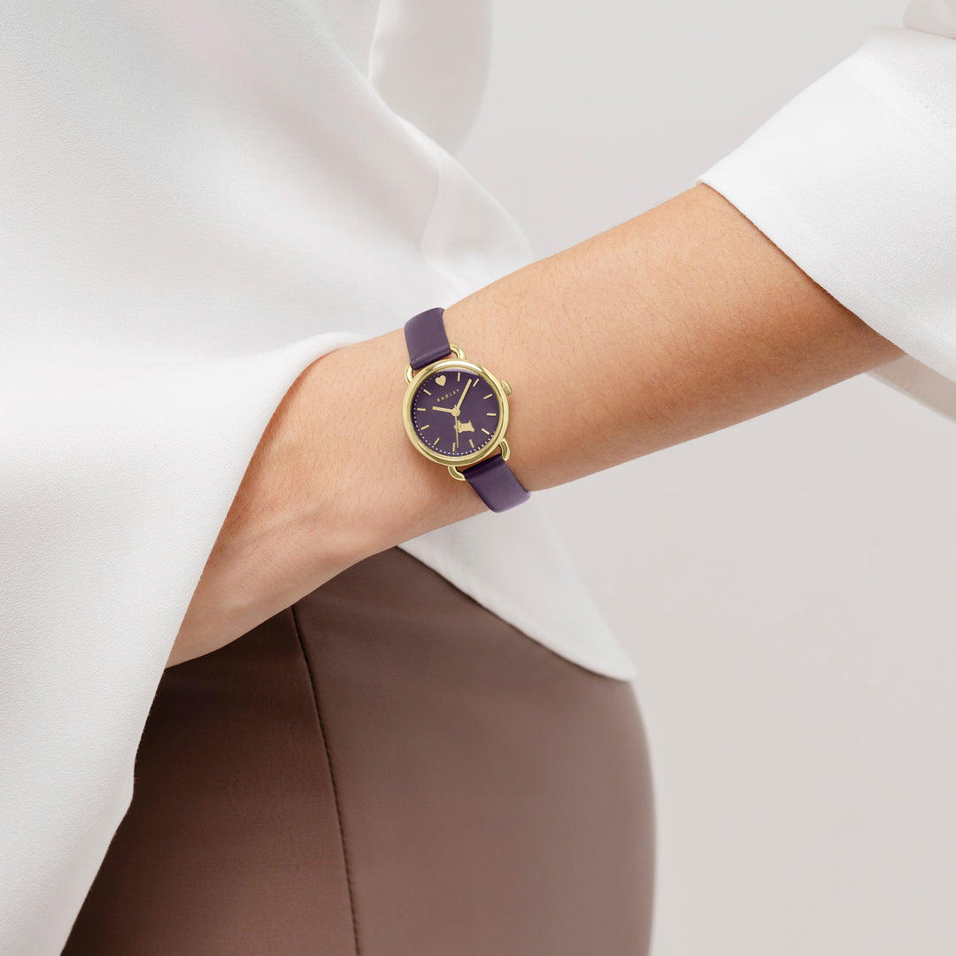Radley Purple Leather Strap Ladies Watch RY21884A