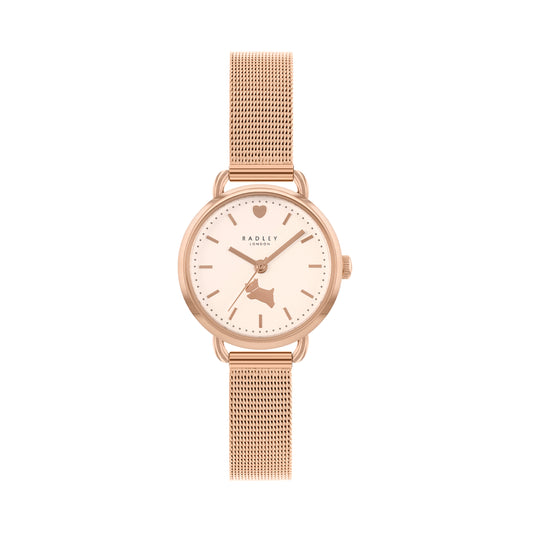 Radley Ladies Watch Rose Gold Mesh Strap RY4616