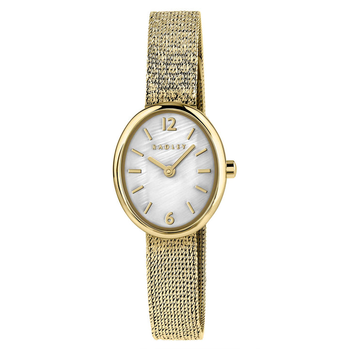 Radley Gold Gold Plated Oval Case Mesh Bracelet Watch RY4662