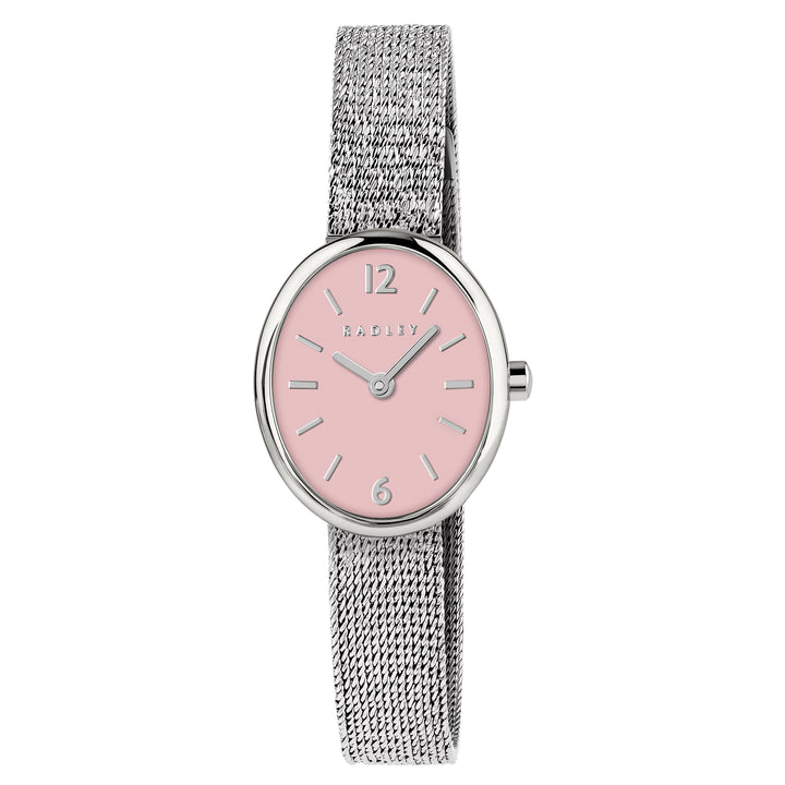 Radley Silver Plated Oval Case Mesh Bracelet Watch RY4663