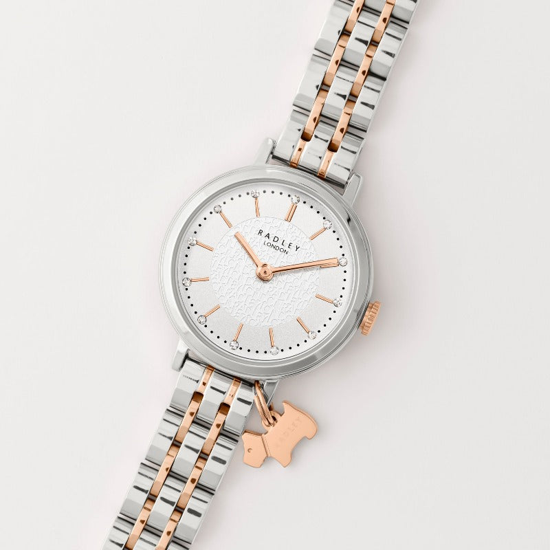 ladies Radley two tone silver and rose gold watch | Carathea Watches