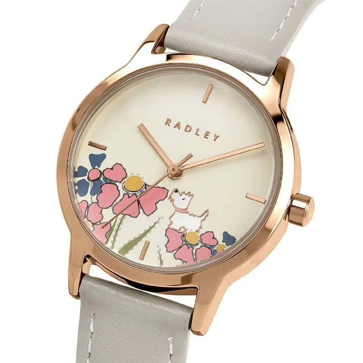 Radley Rose Gold Plated Ladies Watch Salt Leather Strap RY21986A
