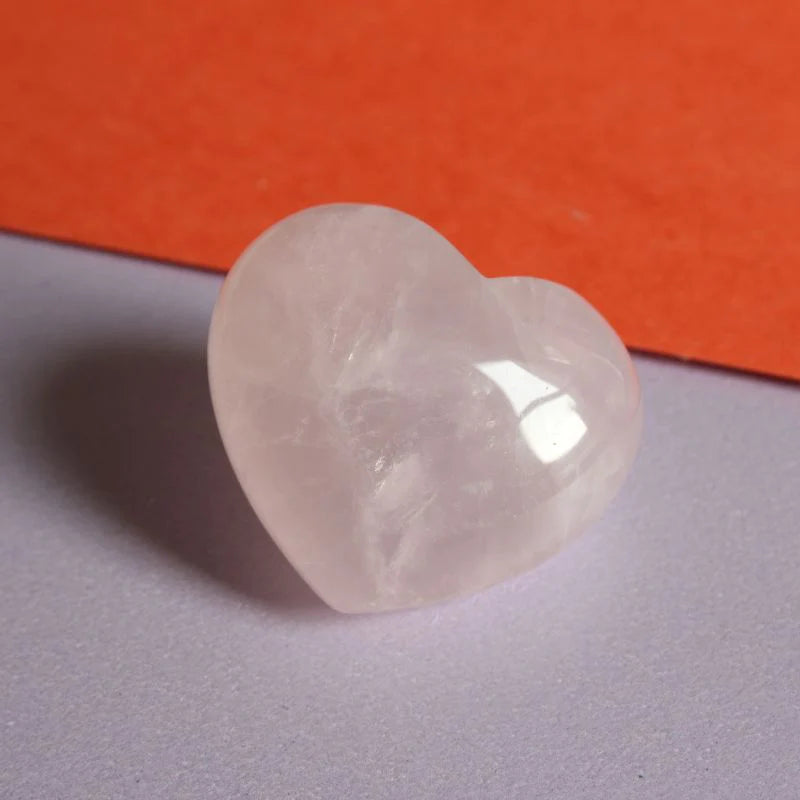 rose quartz crystal heart - Carathea