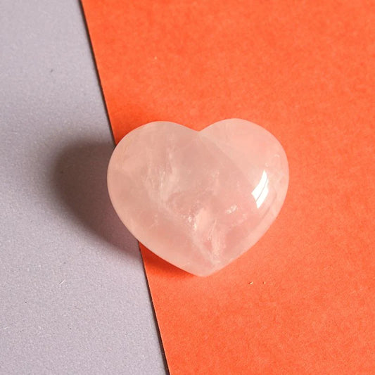 rose quartz crystal heart - Carathea