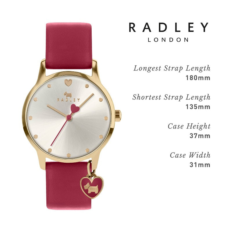 Radley ladies watch red strap | Carathea jewellers