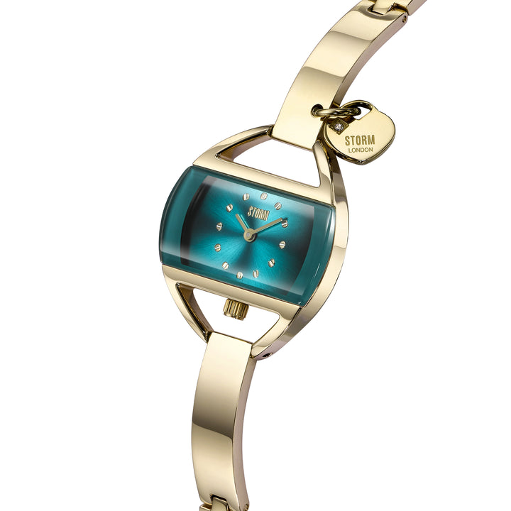 STORM Temptress Charm Gold-Teal Ladies Watch