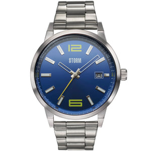 silver and blue men's Storm watch - Carathea jewellers